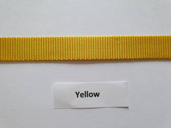 1" Heavy Nylon Webbing - Variety of Colors - Yellow, Sea Blue, Beige, Pink, Teal & Lt. Turquoise