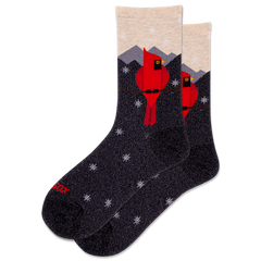 Metallic Cardinal Women's Crew Socks
