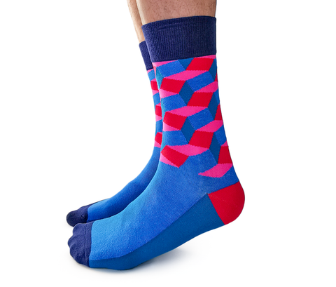 Neon City Men's Crew Socks