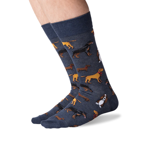 Multi Dogs Men's Crew Sock
