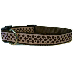 Dippy Dots on Pink Dog Collars