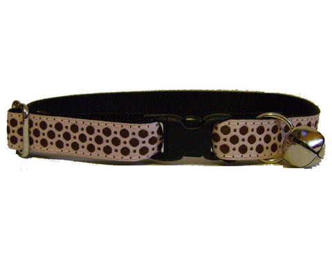 Dippy Dots on Pink Cat Collar