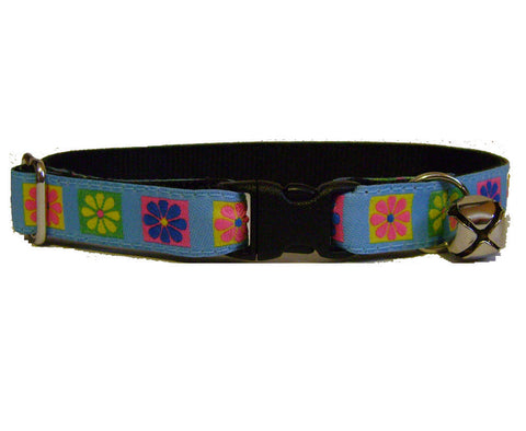 Colorful Daisies Cat Collar