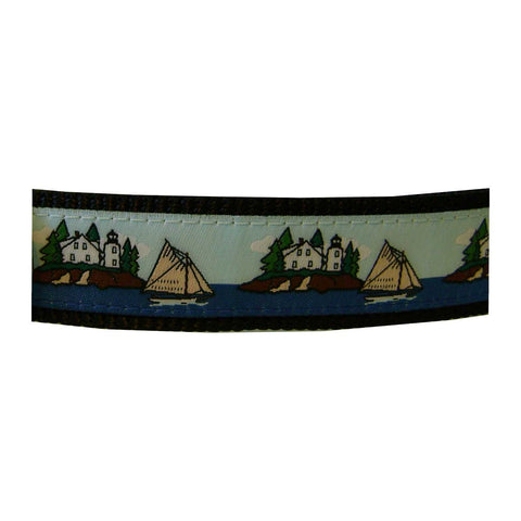 Sailboats & Lighthouses Cat Collar