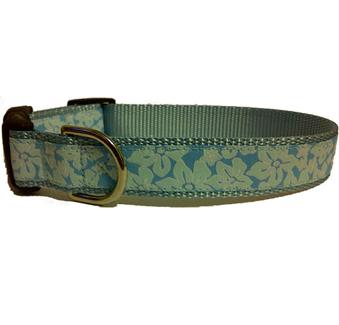 Mint Flowers Dog Collars