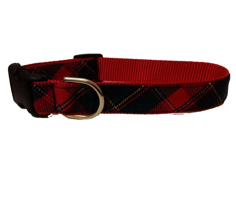 Quebec Tartan Dog Collar