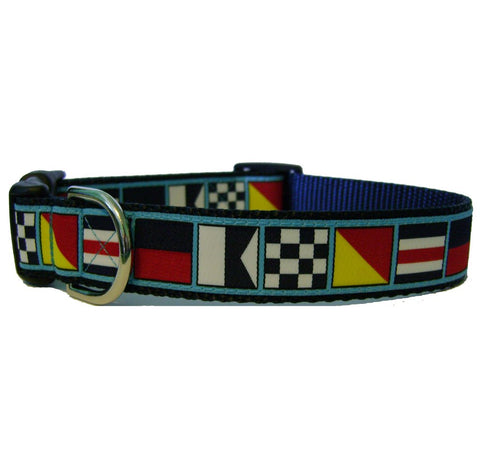 Sailing Flags Dog Collars