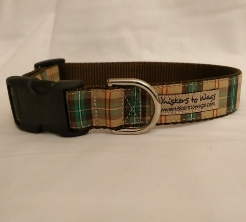 Saskatchewan Tartan Dog Collar