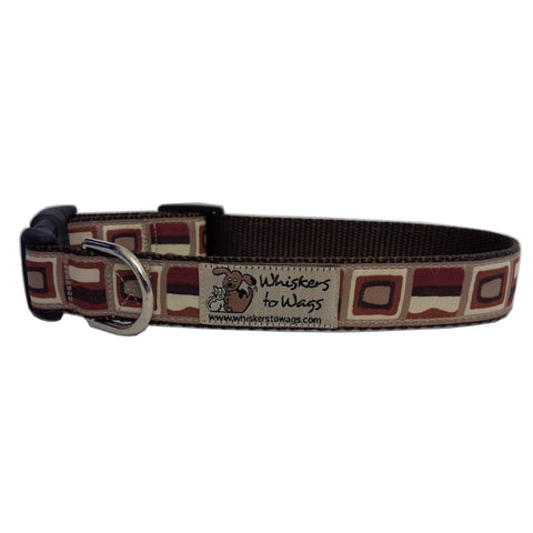 Wavy Squares Dog Collars