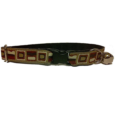 Wavy Squares Cat Collar